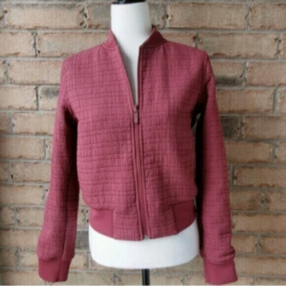 Lululemon reversible water repellant zip Serene Travels bomber jacket - Picture 1 of 10